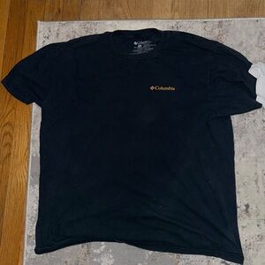 Columbia Men's Black Tee with Gold Logo